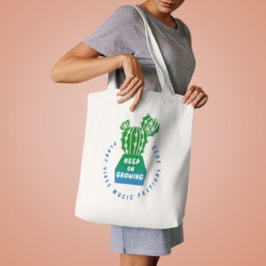 Plant Vibes Official Cotton Tote Bag Keep on Growing